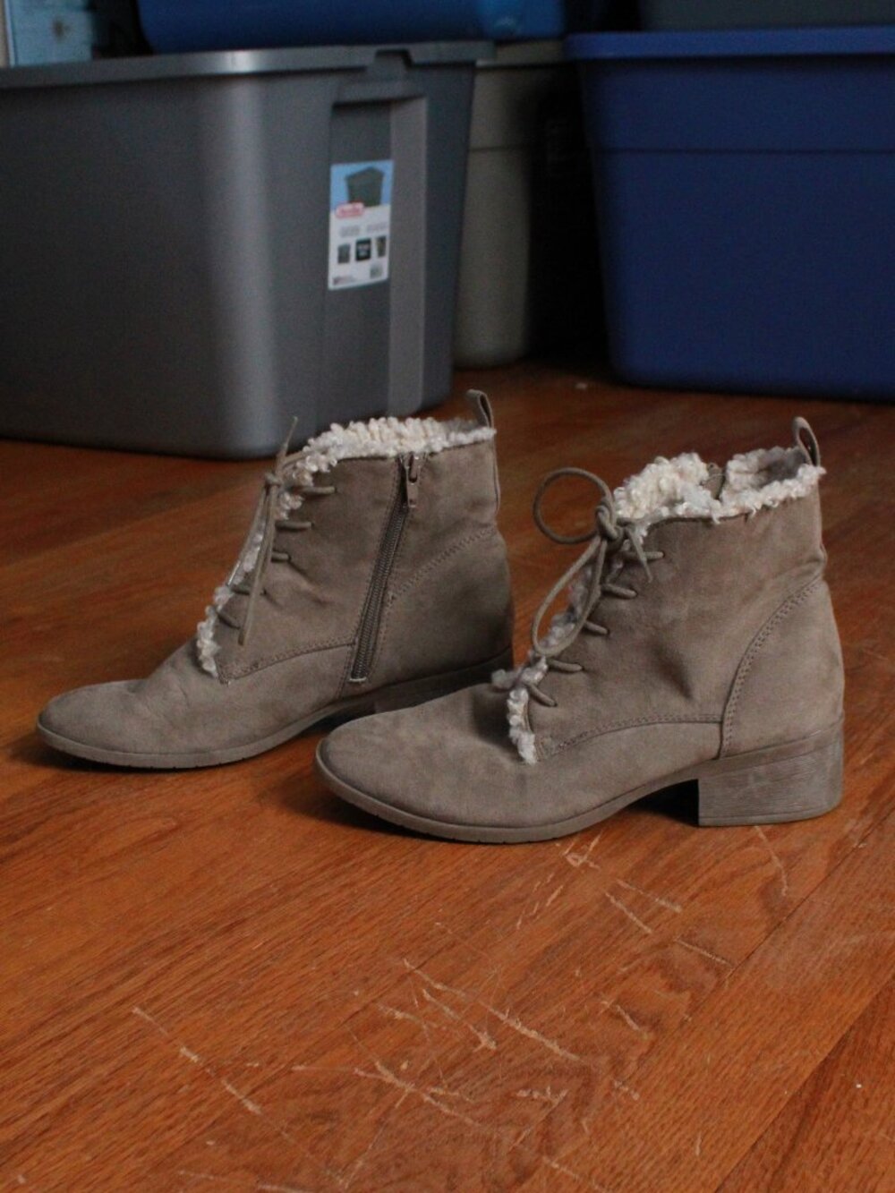 Reaction Kenneth Cole "Salas Lace up Cozy" Ankle Boots
